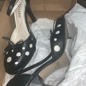 Polka dot heels